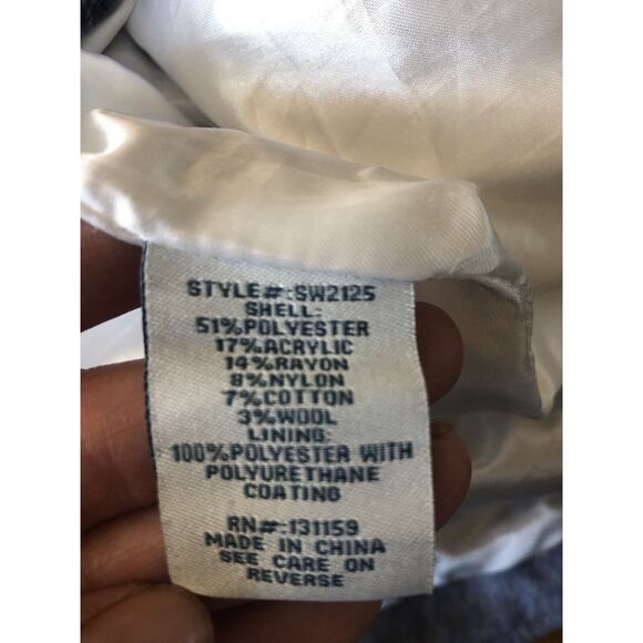 Sebby Women's Plaid Lined Oversized Jacket Size S - Picture 10 of 10